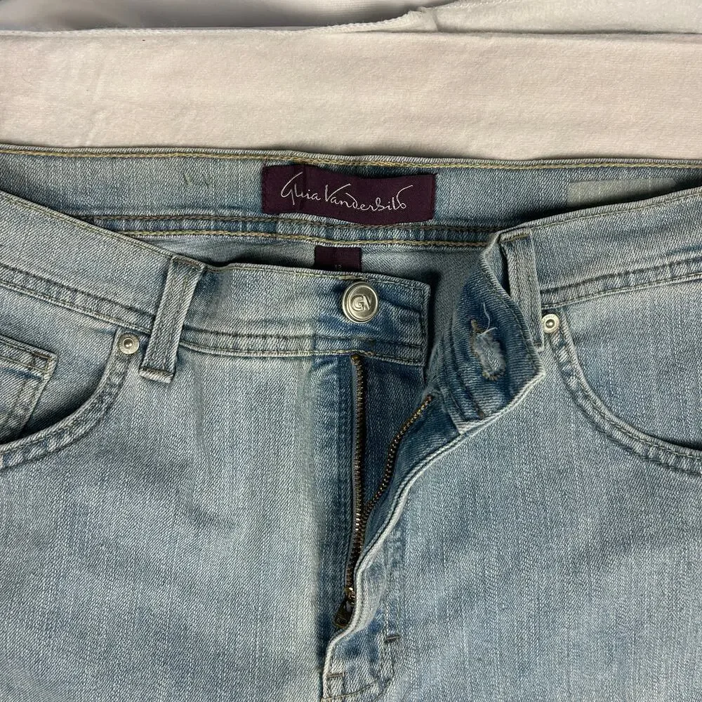 Gloria Vanderbilt Classic High Rise Tapered Jeans - Light Wash - Size 12 - Picture 7 of 13